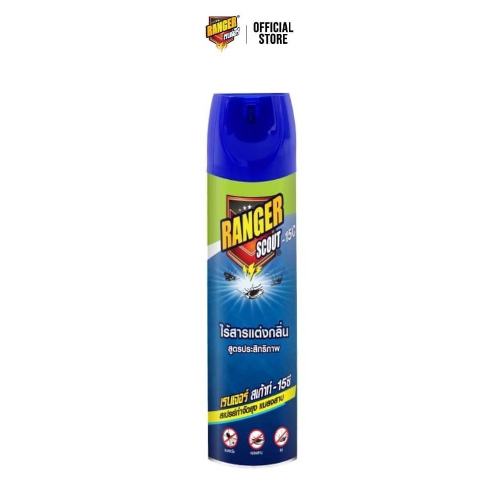 สเปรย์กำจัดยุง แมลงวัน และแมลงบิน RANGER SCOUT 15°C สูตรไร้สารแต่งกลิ่น 600 มล._0